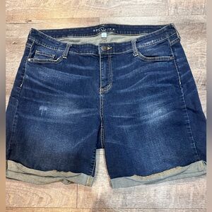 Boutique Dark Blue Denim Women's Shorts size 18